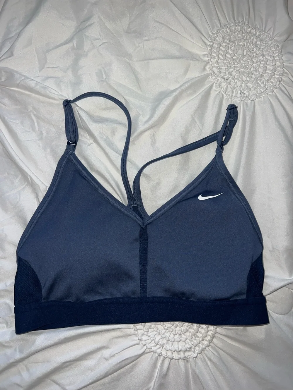Nike Dark Navy & Deep Navy Strappy Sports Bralette